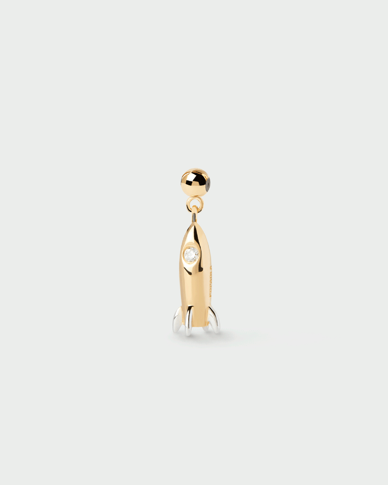 Rocket Charm - 
  
    Sterling Silver / 18K Gold plating
  
