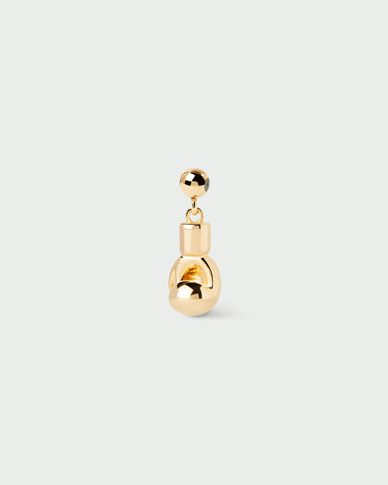 Boxing glove Charm - 
  
    Sterling Silver / 18K Gold plating
  

